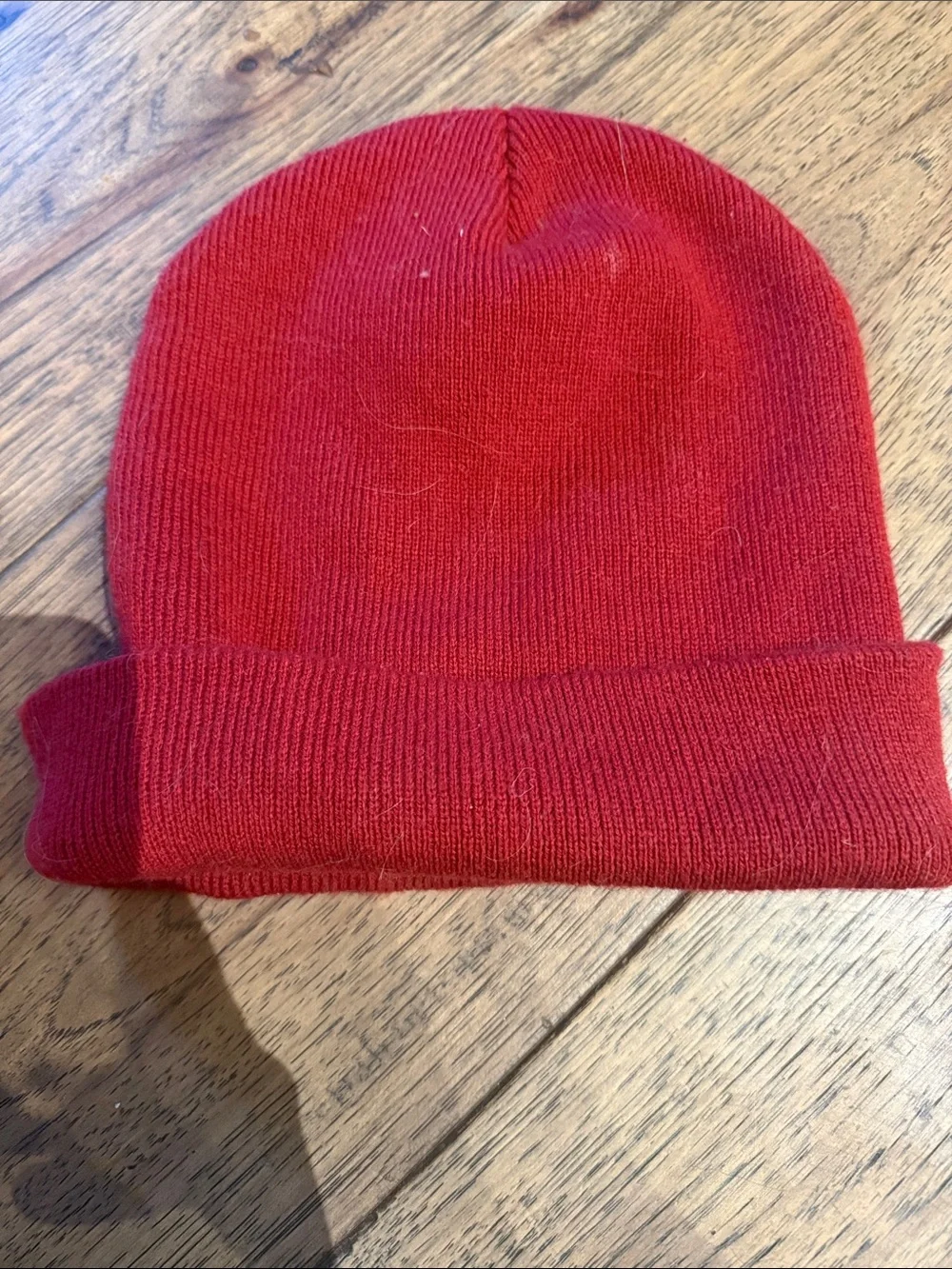 Dadwood Red Knit Cuffed Beanie
